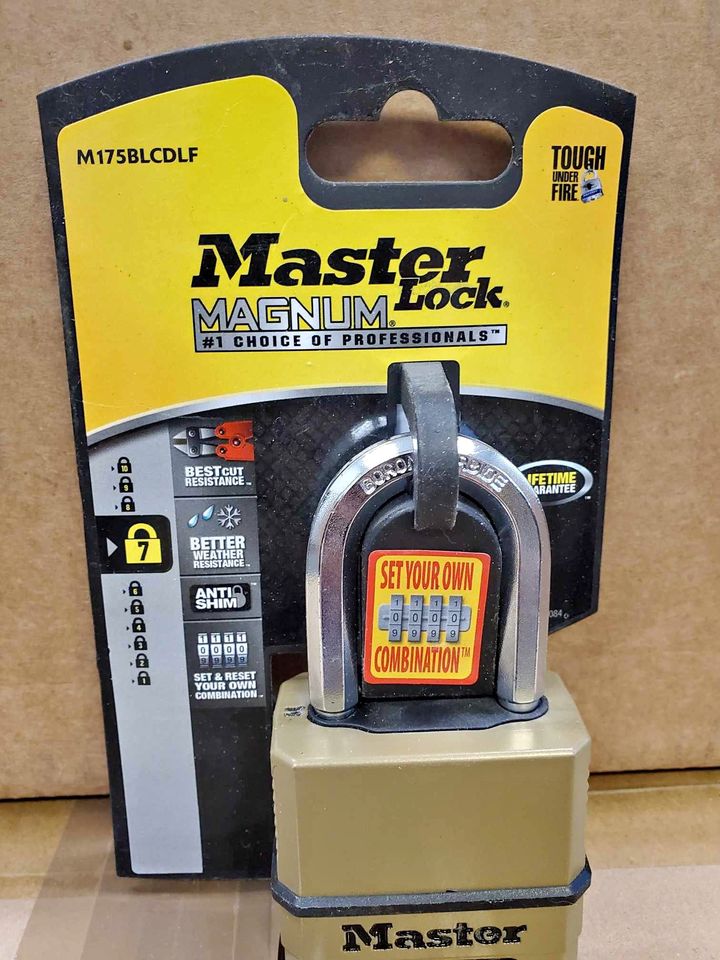 Master Lock 51mm-Wide Resettable Combination Magnum Padlock with 38mm Shackles