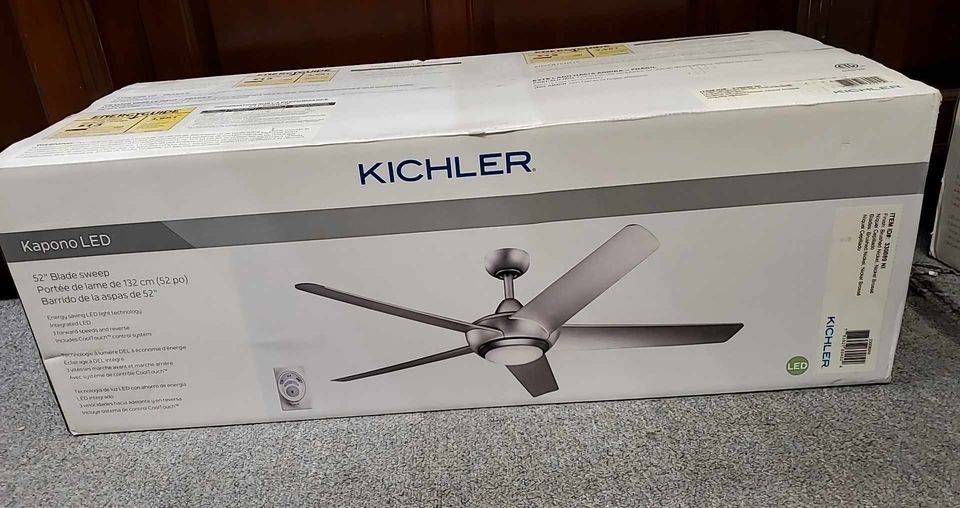Kichler Kapono 52" Integrated LED Indoor Brushed Nickel Ceiling Fan