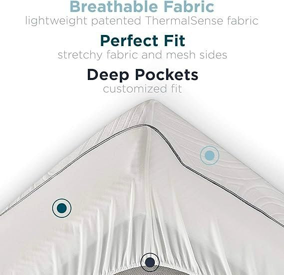 Tempur-Pedic TEMPUR-Protect Waterproof Mattress Protector, King