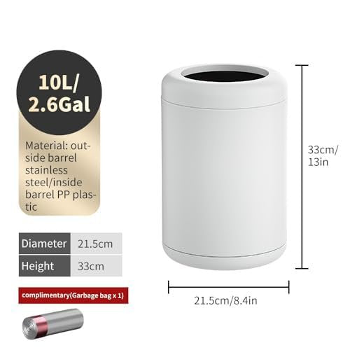 Modern Round Open Top Garbage Can