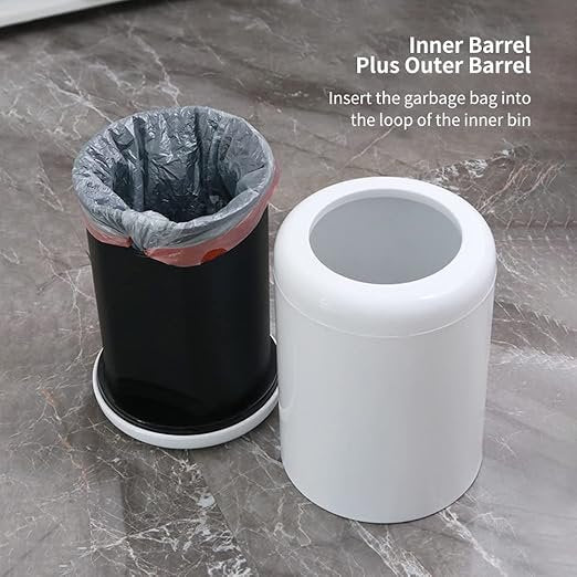 Modern Round Open Top Garbage Can