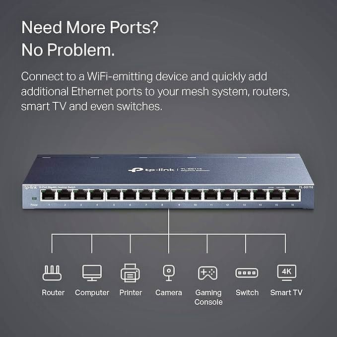 TP-Link 16 Port Gigabit Ethernet Network Switch