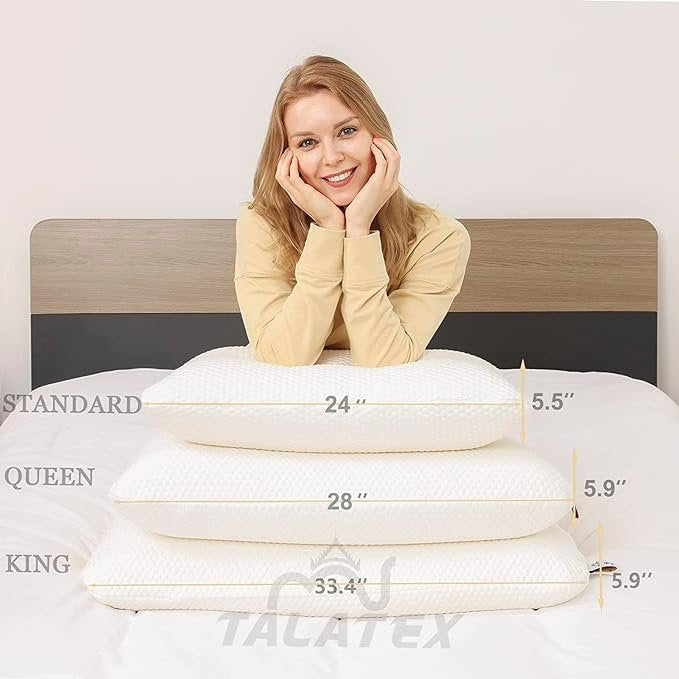 Talalay 100% Natural Premium Latex Pillow KING SIZE