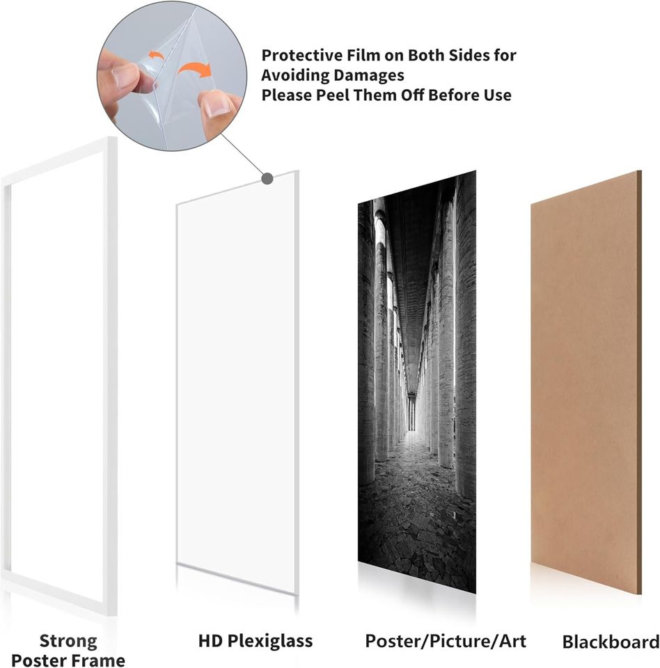 16x24 White Poster Frame - 2 Pack
