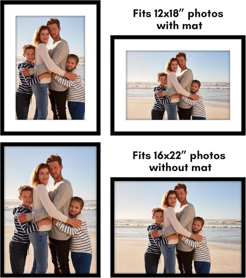 16x22 Picture Frame with Polished Plexiglass - Set of 5