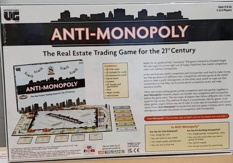 University Games Anti-Monopoly Strategy Game