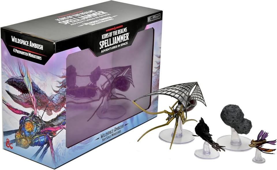 D&D Icons of The Realms: Ship Scale: Welcome to Wildspace (Set 24) – 4 Miniatures by WizKids
