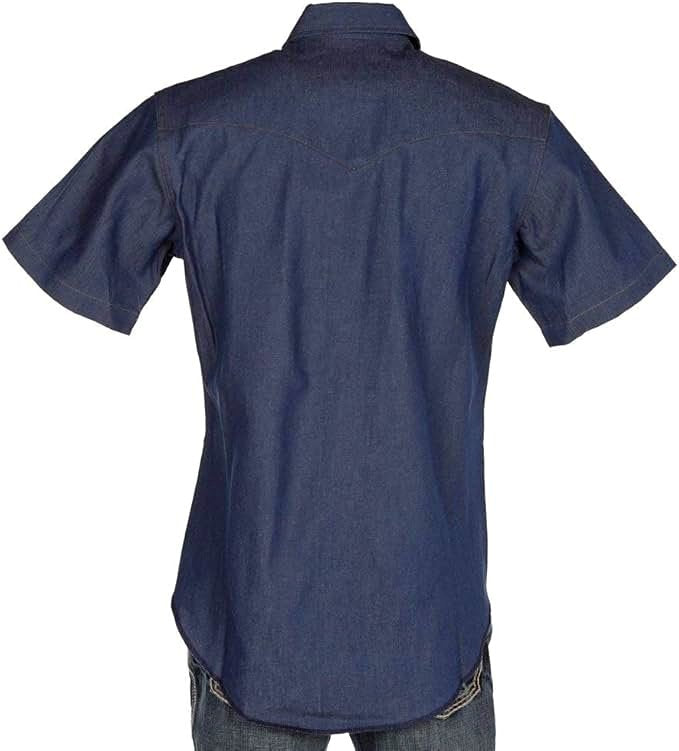 Wrangler Western Short Sleeve Snap Work Shirt - XLT