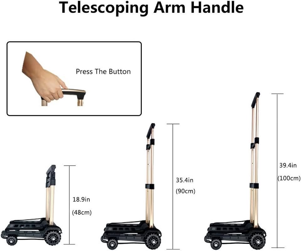 Folding Hand Truck Portable Dolly Compact Cart