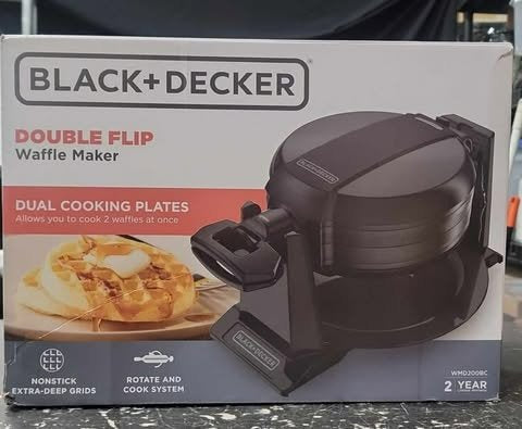 Black+Decker Double Flip Waffle Maker