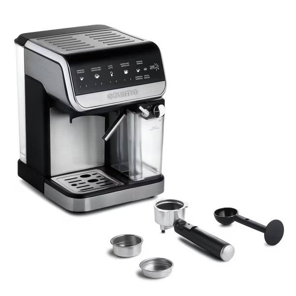 Gourmia 8-in-1 One-Touch Espresso, Cappuccino, Latte & Americano Maker with Automatic Frothing