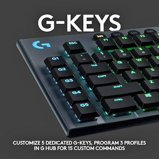Logitech  LIGHTSYNC RGB Mechanical Gaming Keyboard with Low Profile GL Tactile key switch