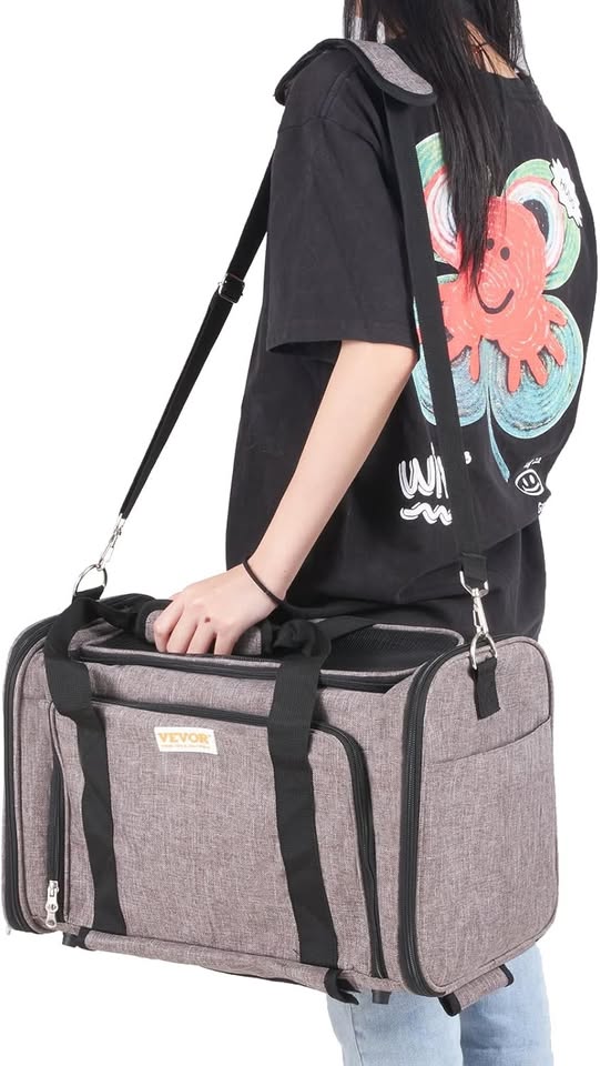 VEVOR Cat Carrier with Wheels - Airline Approved