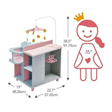 Kids Baby 16" Doll Changing Station Playset