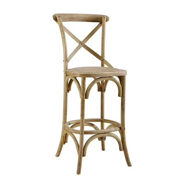 Linon Hattie Gray Wash Counter Stool (ONE)