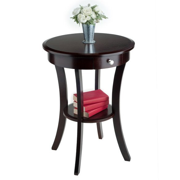 27"H Sasha Accent Table - Cappuccino