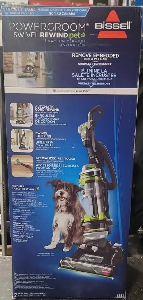 BISSELL PowerGroom Swivel Rewind Pet
