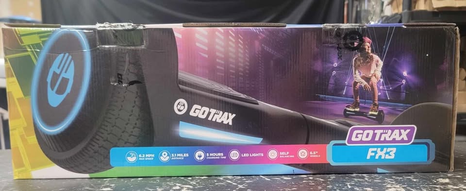 GOTRAX FX3 Hoverboard with LED 6.5 inch Wheels