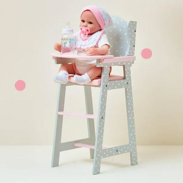 Teamson Kids Grey Doll High Chair by Olivia's World