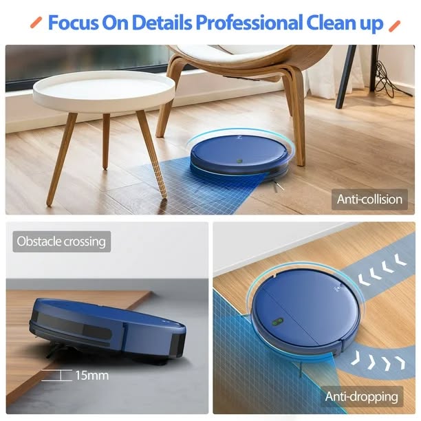 2 in 1 Robot Vacuum and Mop with Wifi/App