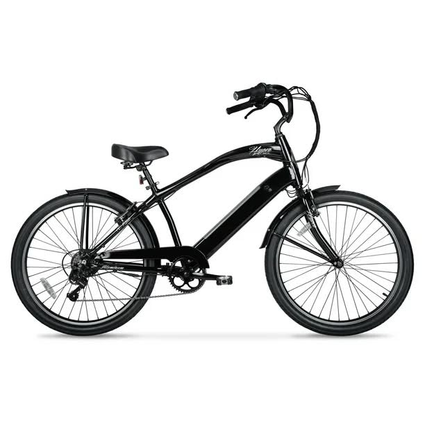 26" Hyper Men's 36V Electric Cruiser E-Bike with Pedal-Assist