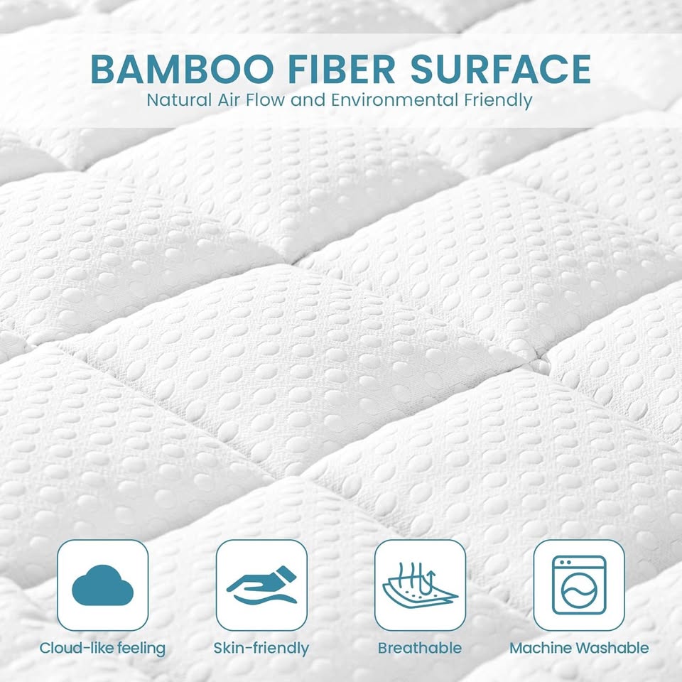 3" Twin Size Mattress Topper - Cooling Memory Foam