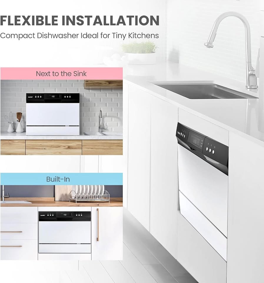 Portable Countertop Dishwasher - 6 Place Setting