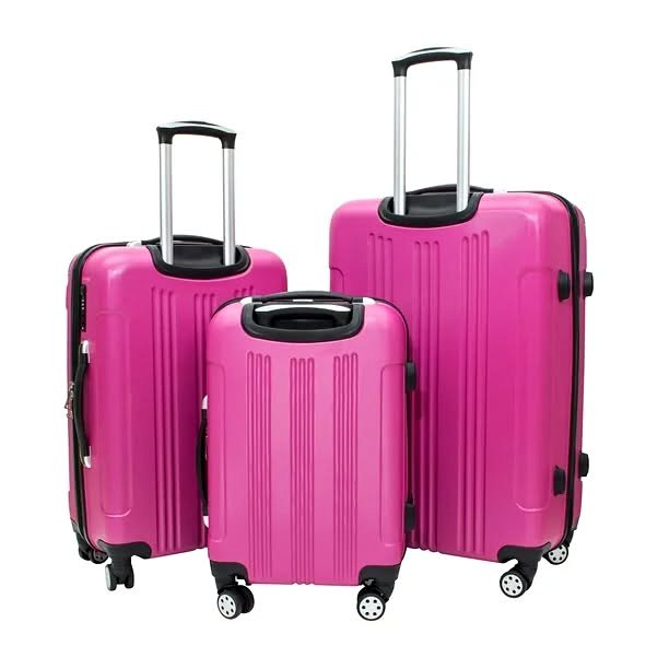 3-Piece Hard Shell Rolling Suitcase Set