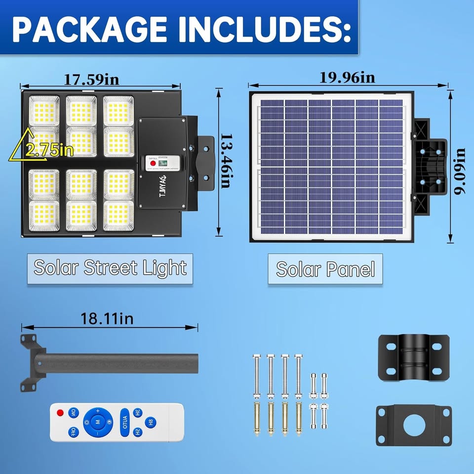 2000W Solar Parking Lot Light / Flood Light